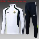 Real Madrid White Retro Edition (Cyan Color) Kids - 图片 2