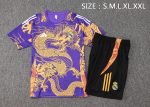 Real Madrid 24-25 Purple (Spray Ink Dragon) Short Sleeve Training Suit - 图片 2