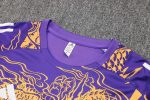 Real Madrid 24-25 Purple (Spray Ink Dragon) Short Sleeve Training Suit - 图片 6