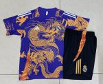 Real Madrid 24-25 Purple (Spray Ink Dragon) Short Sleeve Training Suit - 图片 9