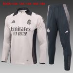Real Madrid 24-25 Half-Zip Jacket Light Pink Kids