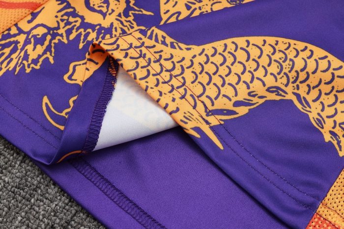 Real Madrid 24/25 Purple (Ink Dragon) Half-Zip Jacket - 图片 4