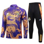 Real Madrid 24/25 Purple (Ink Dragon) Half-Zip Jacket - 图片 8