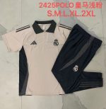 Real Madrid 24/25 Polo Shirt Light Pink - 图片 9