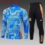 Real Madrid 24-25 Half-Zip Jacket Light Blue (Spray Ink Dragon)
