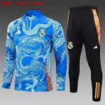 Real Madrid 24-25 Half-Zip Jacket Light Blue (Spray Ink Dragon) - 图片 2