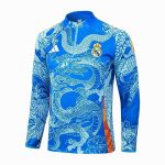 Real Madrid 24-25 Half-Zip Jacket Light Blue (Spray Ink Dragon) - 图片 8