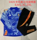Real Madrid 24-25 Half-Zip Jacket Light Blue (Spray Ink Dragon) - 图片 9