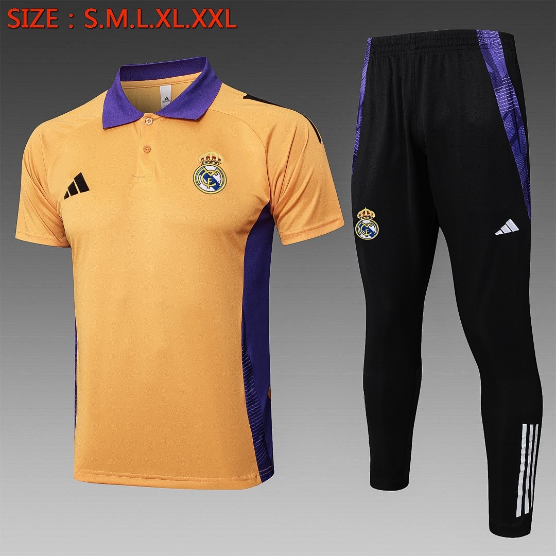 JER-5229_1 Real Madrid 24/25 Polo Orange - 图片 1