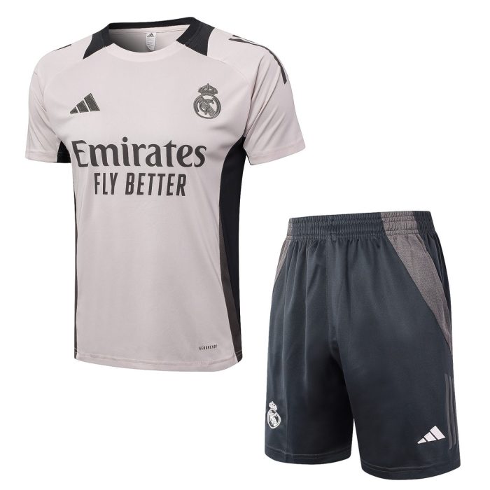 Real Madrid 24-25 Light Pink Short Sleeve Training Shirt - 图片 8