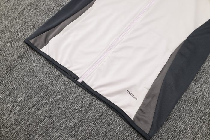 Real Madrid 24-25 Light Pink Long Zipper Jacket - 图片 6
