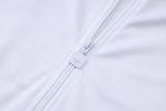Real Madrid White Retro Edition Long Zipper Jacket - 图片 5