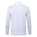 Real Madrid White Retro Edition Long Zipper Jacket - 图片 7