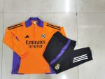 Real Madrid 24-25 Orange Kids Semi-Zip Jacket - 图片 3