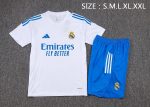 Real Madrid White Short Sleeve Training Suit - 图片 2