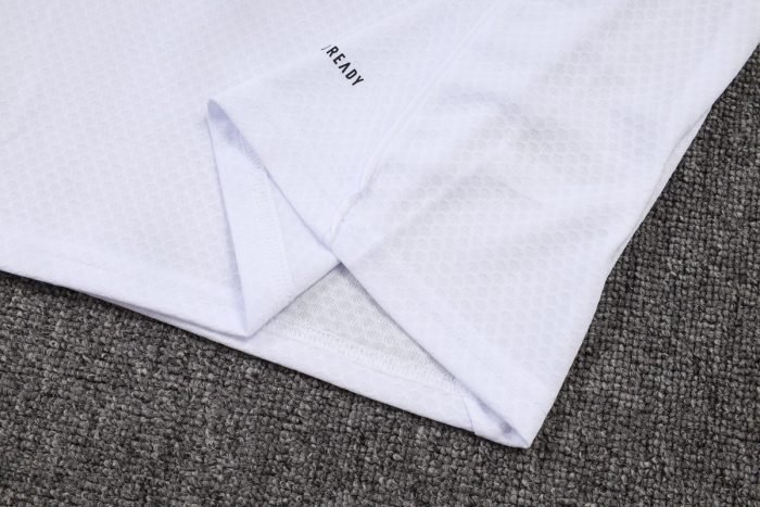 Real Madrid White Short Sleeve Training Suit - 图片 4