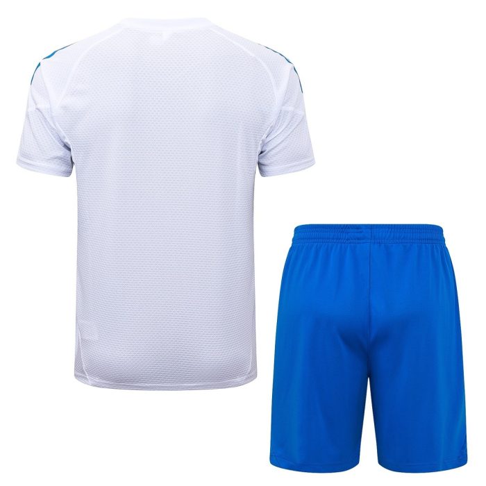 Real Madrid White Short Sleeve Training Suit - 图片 7