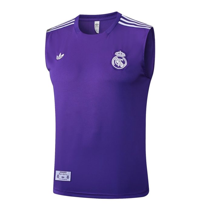 Real Madrid Purple Retro Vest - 图片 8