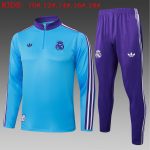Real Madrid Light Blue Retro Edition Kids - 图片 2