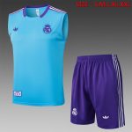 Real Madrid Light Blue Retro Vest
