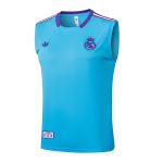 Real Madrid Light Blue Retro Vest - 图片 8