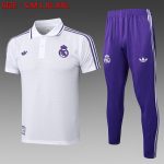 Real Madrid White Retro Polo