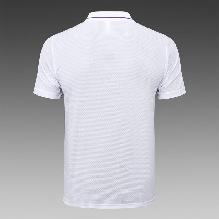 Real Madrid White Retro Polo - 图片 3