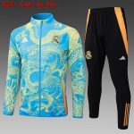 Real Madrid 24-25 Long Zipper Jacket Light Blue (Spray Ink Dragon)