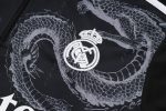 Real Madrid 24/25 Black Ink Splatter Half-Zip Jacket (White Trim on Shoulders) - 图片 7