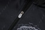 Real Madrid 24/25 Black Ink Splatter Half-Zip Jacket (White Trim on Shoulders) - 图片 8