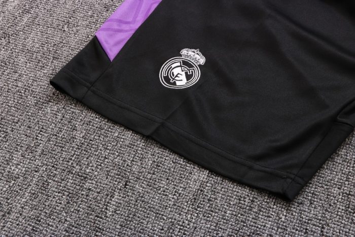 Real Madrid 22-23 Black Short Sleeve Training Set with 5-Inch Shorts - 图片 4