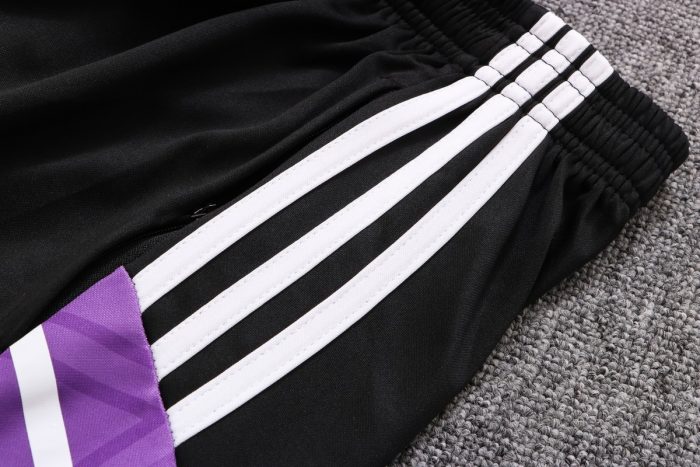 Real Madrid 22-23 Black Short Sleeve Training Set with 5-Inch Shorts - 图片 5