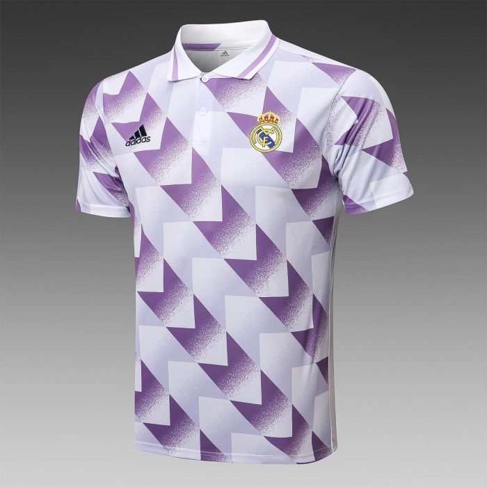 Real Madrid 22/23 Polo Full Body Splatter White - 图片 9
