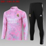 Real Madrid 23/24 Pink Splatter Half-Zip Jacket