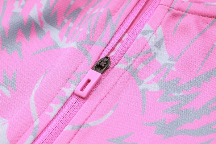 Real Madrid 23/24 Pink Splatter Half-Zip Jacket - 图片 6