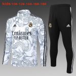 Real Madrid 23-24 White Kids' Half-Zip Jacket (Chinese Dragon) - 图片 2