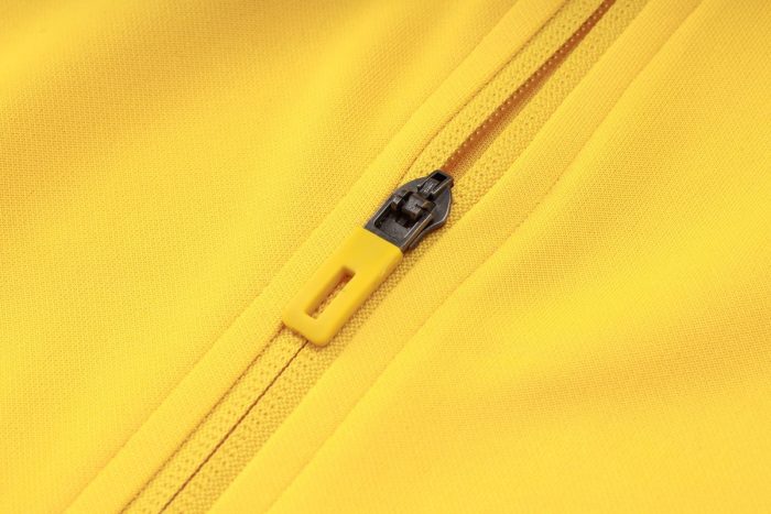 Real Madrid 23-24 Yellow Long Zip Jacket - 图片 6
