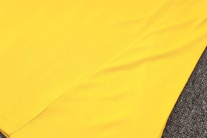 Real Madrid 23-24 Yellow Polo Shirt - 图片 3