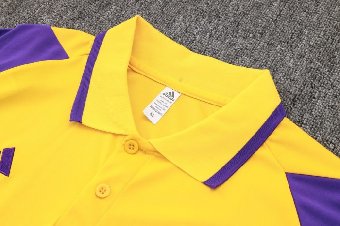 Real Madrid 23-24 Yellow Polo Shirt - 图片 6