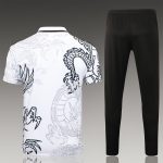 Real Madrid 23-24 Polo Shirt White Ink Splatter (Chinese Dragon) - 图片 6
