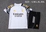 Real Madrid White Short Sleeve Training Shirt (Sleeve Spray Ink) - 图片 2