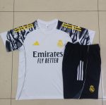 Real Madrid White Short Sleeve Training Shirt (Sleeve Spray Ink) - 图片 9