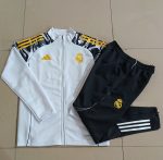 Real Madrid White Children's Long Sleeve Training Suit (Sleeve Spray Print) - 图片 4