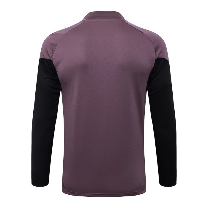Real Madrid 25/26 Half-Zip Jacket Grey Purple - 图片 8