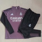 Real Madrid 25/26 Half-Zip Jacket Grey Purple - 图片 9