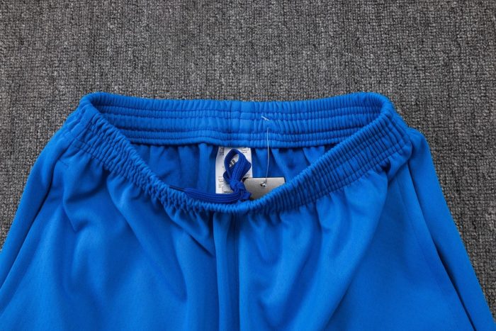 Real Madrid Blue Long Zipper Jacket with Hood - 图片 4