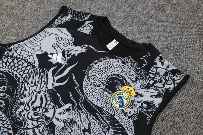 Real Madrid 24-25 Black Vest (Spray Ink Dragon) - 图片 6