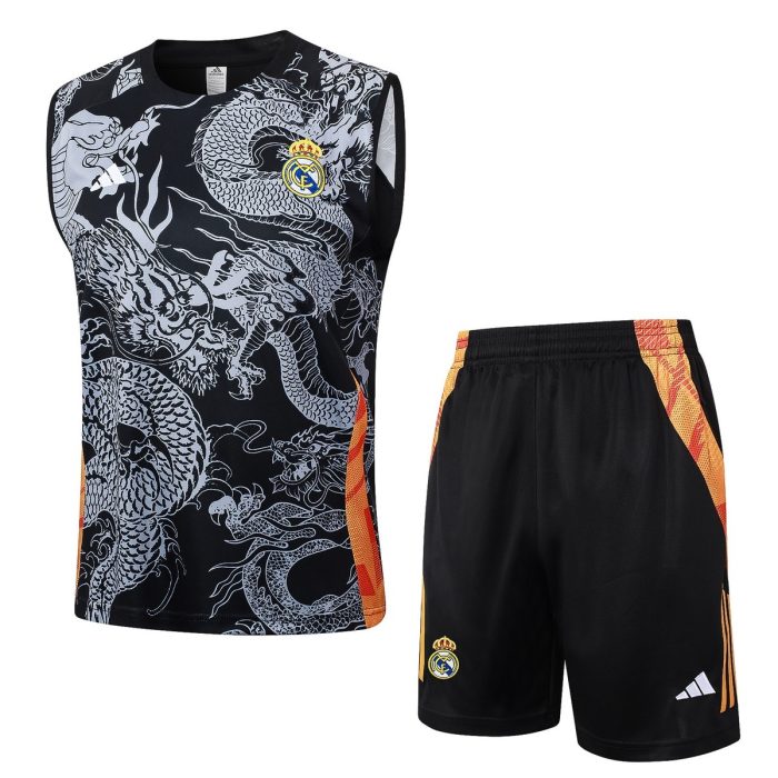 Real Madrid 24-25 Black Vest (Spray Ink Dragon) - 图片 8