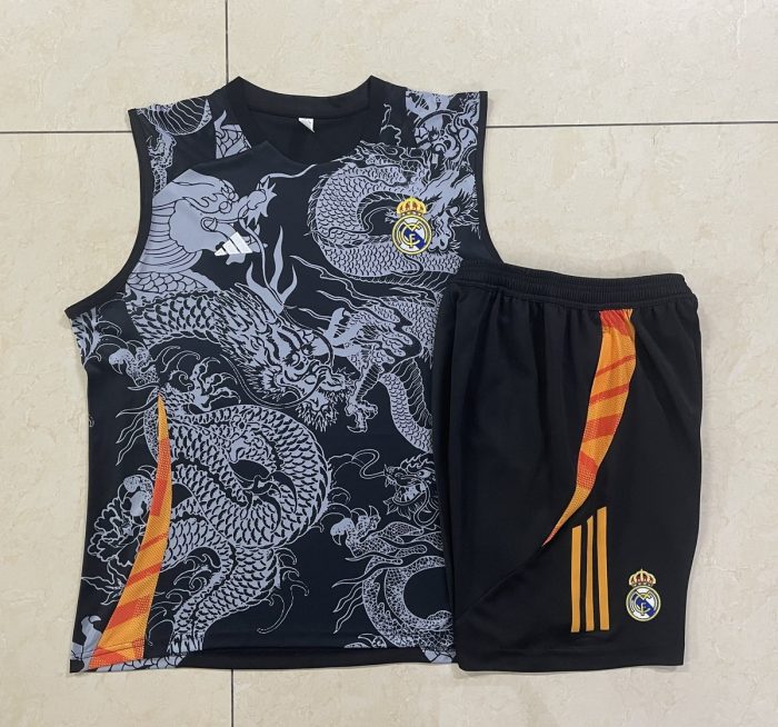 Real Madrid 24-25 Black Vest (Spray Ink Dragon) - 图片 9