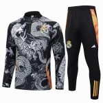 Real Madrid 24/25 Black (Spray Ink Dragon) Half-Zip Jacket - 图片 8